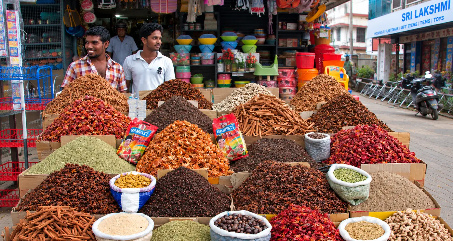 Alleppey spice market