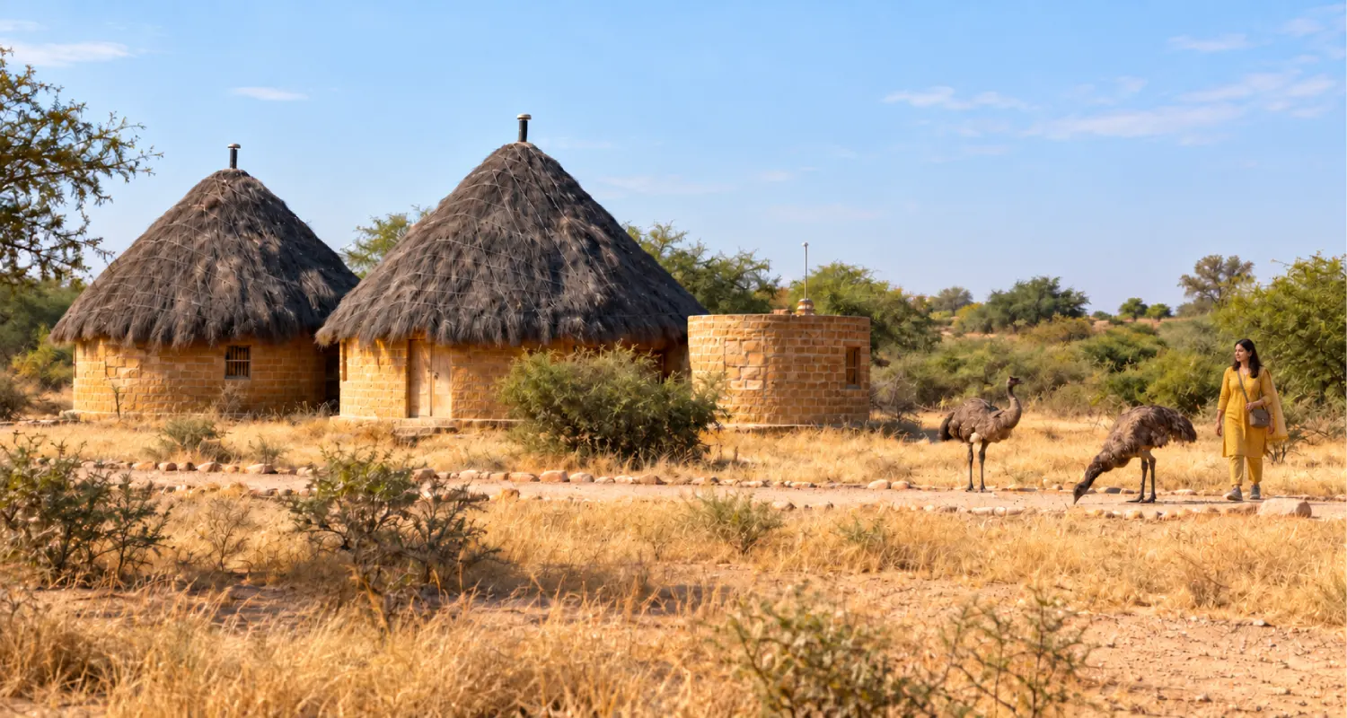 Akal Wood Fossil Park, prehistoric fossil attraction near Jaisalmer Rajasthan