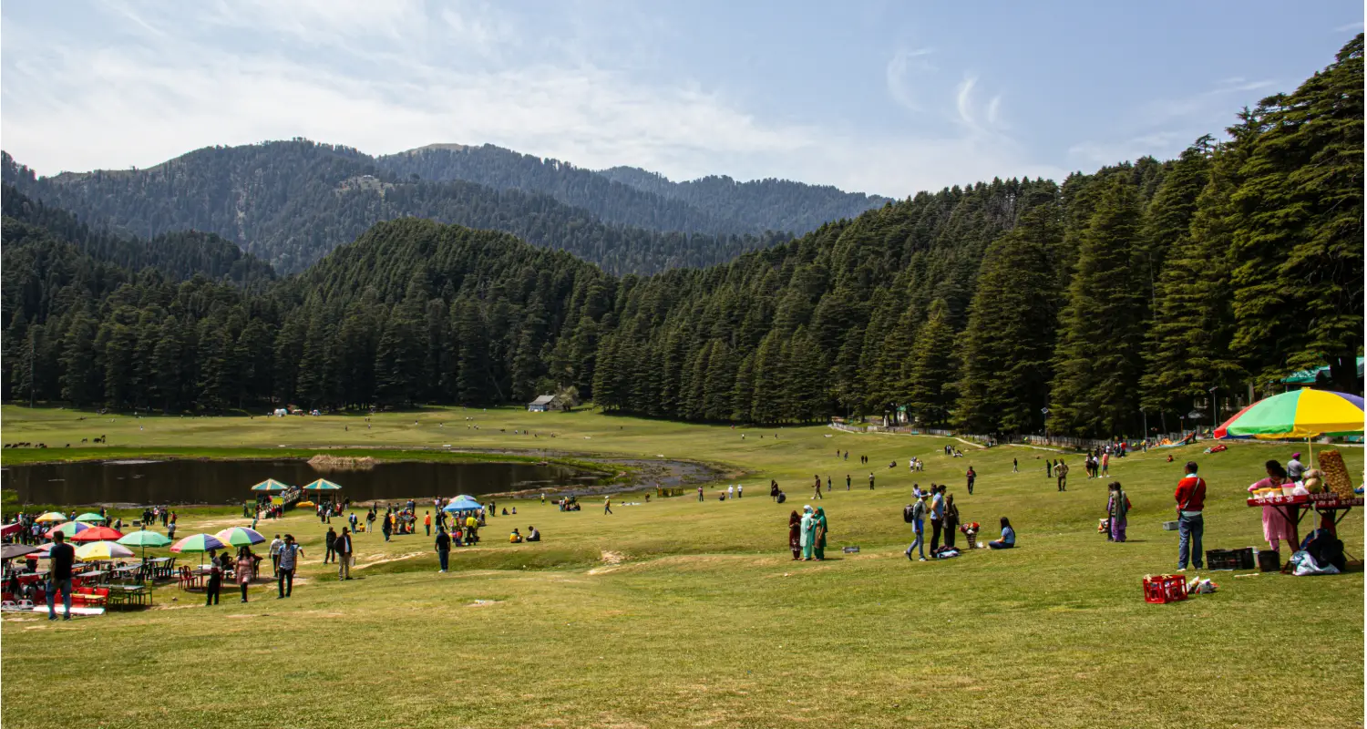 Dalhousie and Khajjiar green meadows in Himachal Pradesh