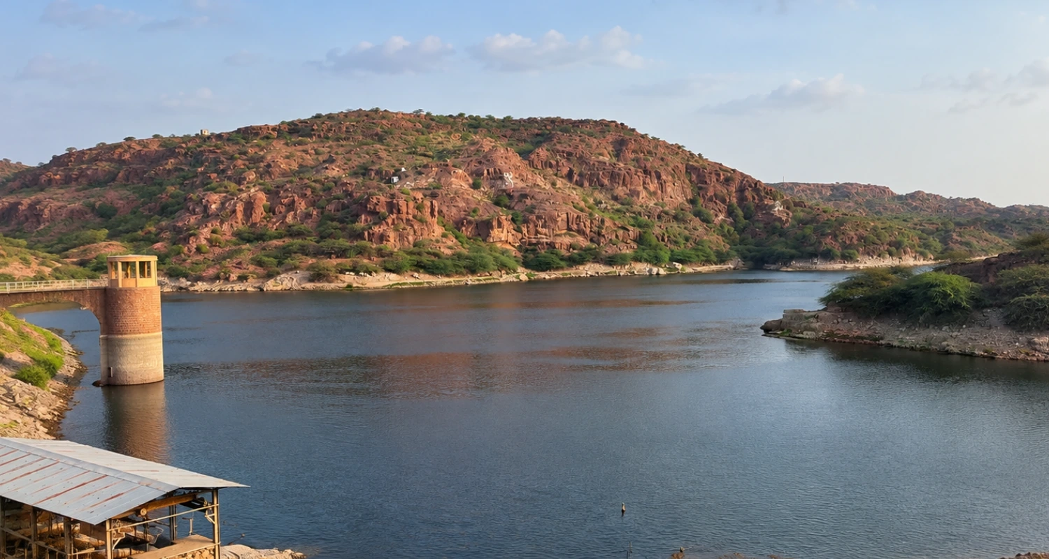 Kaylana Lake sunset and scenic views in Jodhpur Rajasthan