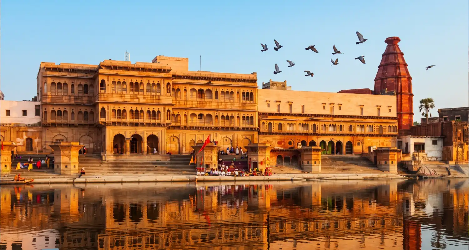 Keshi Ghat Vrindavan on the banks of Yamuna River