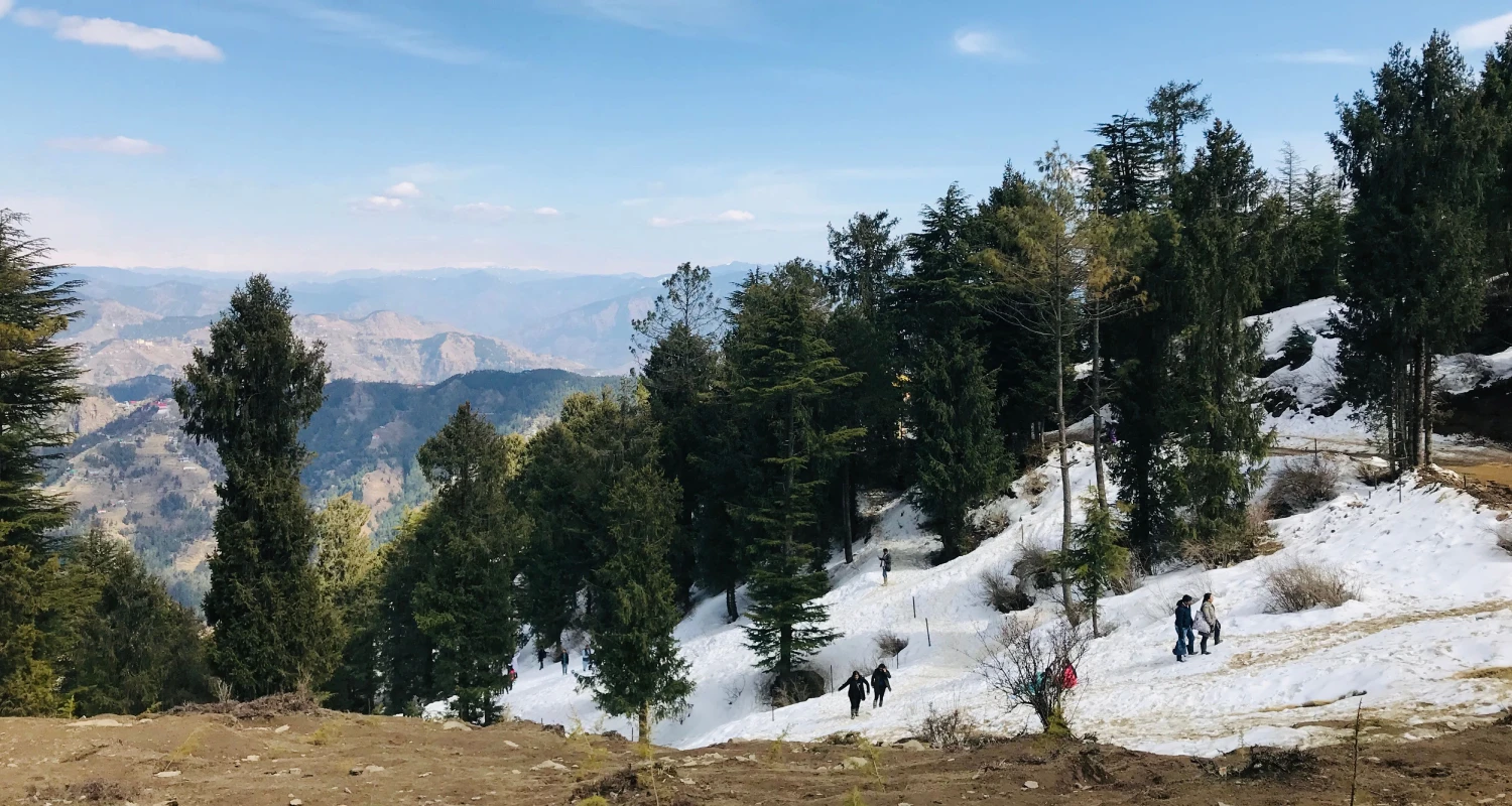 Kufri snow point and mountain views near Shimla