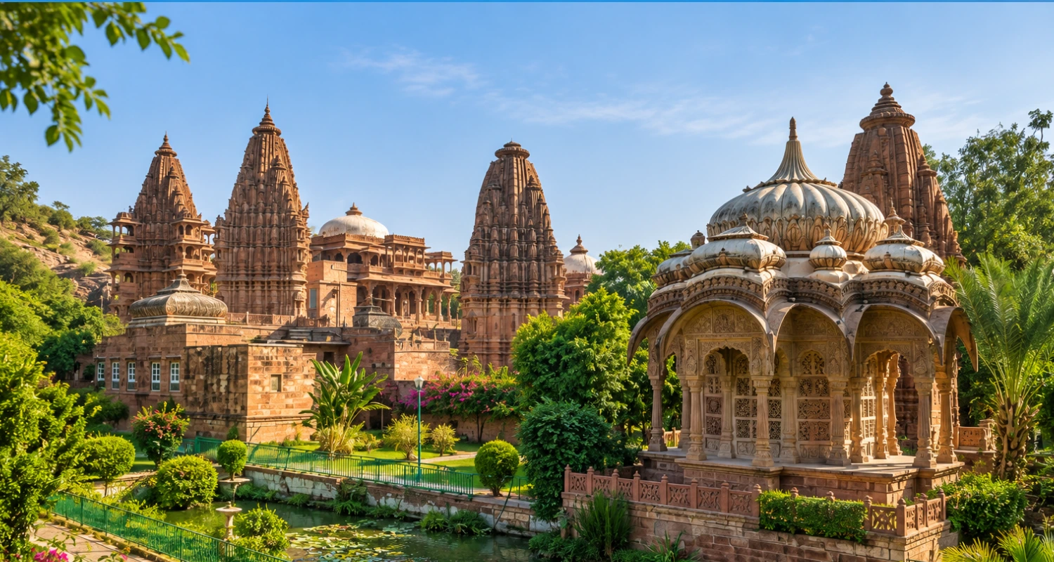 Mandore Garden temples and historic cenotaphs in Jodhpur