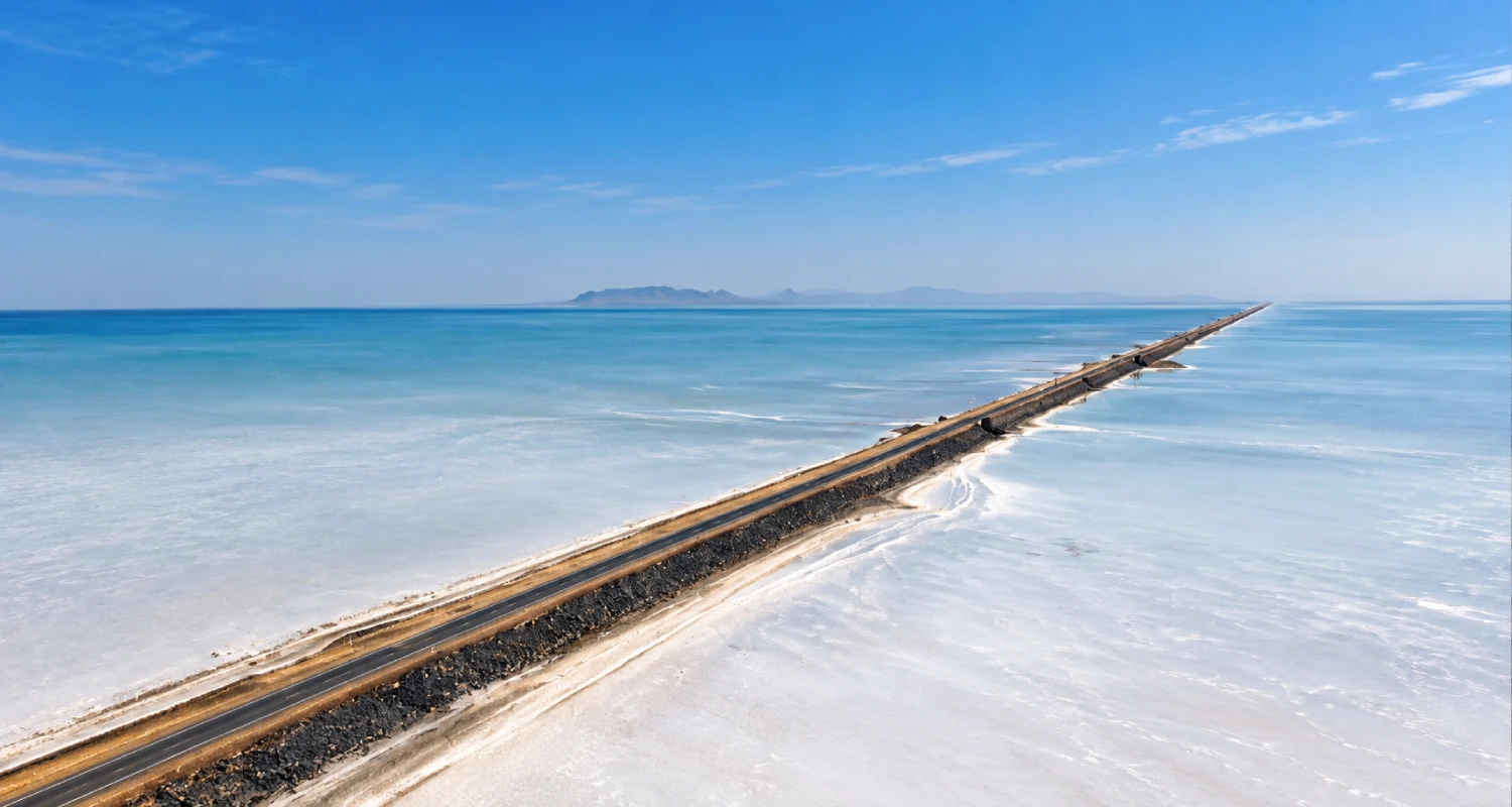 Road to Heaven across the Rann of Kutch in Gujarat