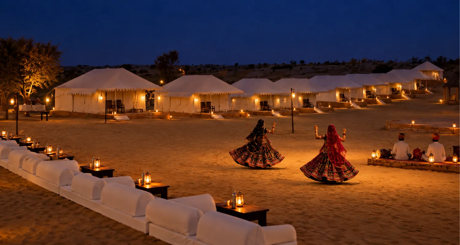 Rajasthani Dance at a Desert Camp
